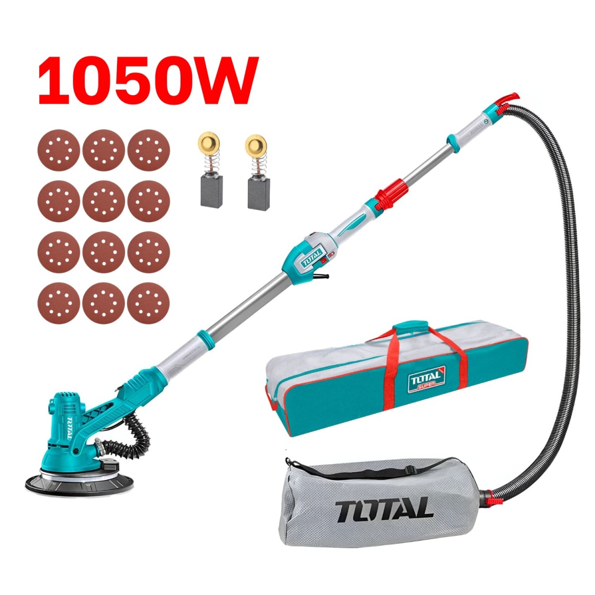 Lijadora de pared y techo Telescópica Industrial 1050w TDWS105016 Total1