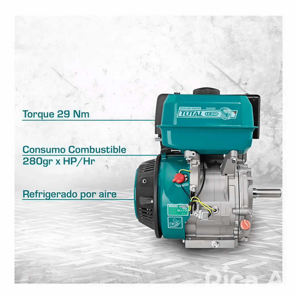 Motor gasolinero 13Hp 4 tiempos Industrial Total4