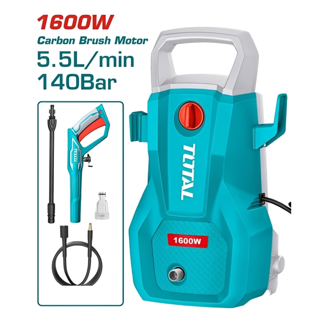 Hidrolavadora 1600w + shampunera Total3