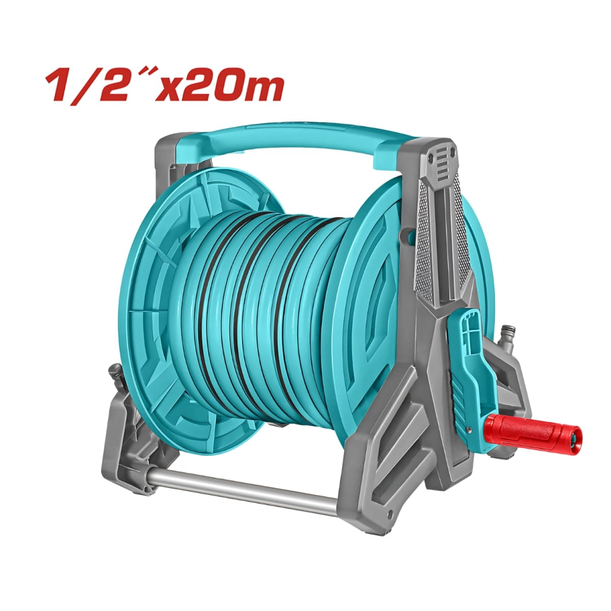 Pistola de Riego 9 funciones + manguera 20mts + conectores Total8