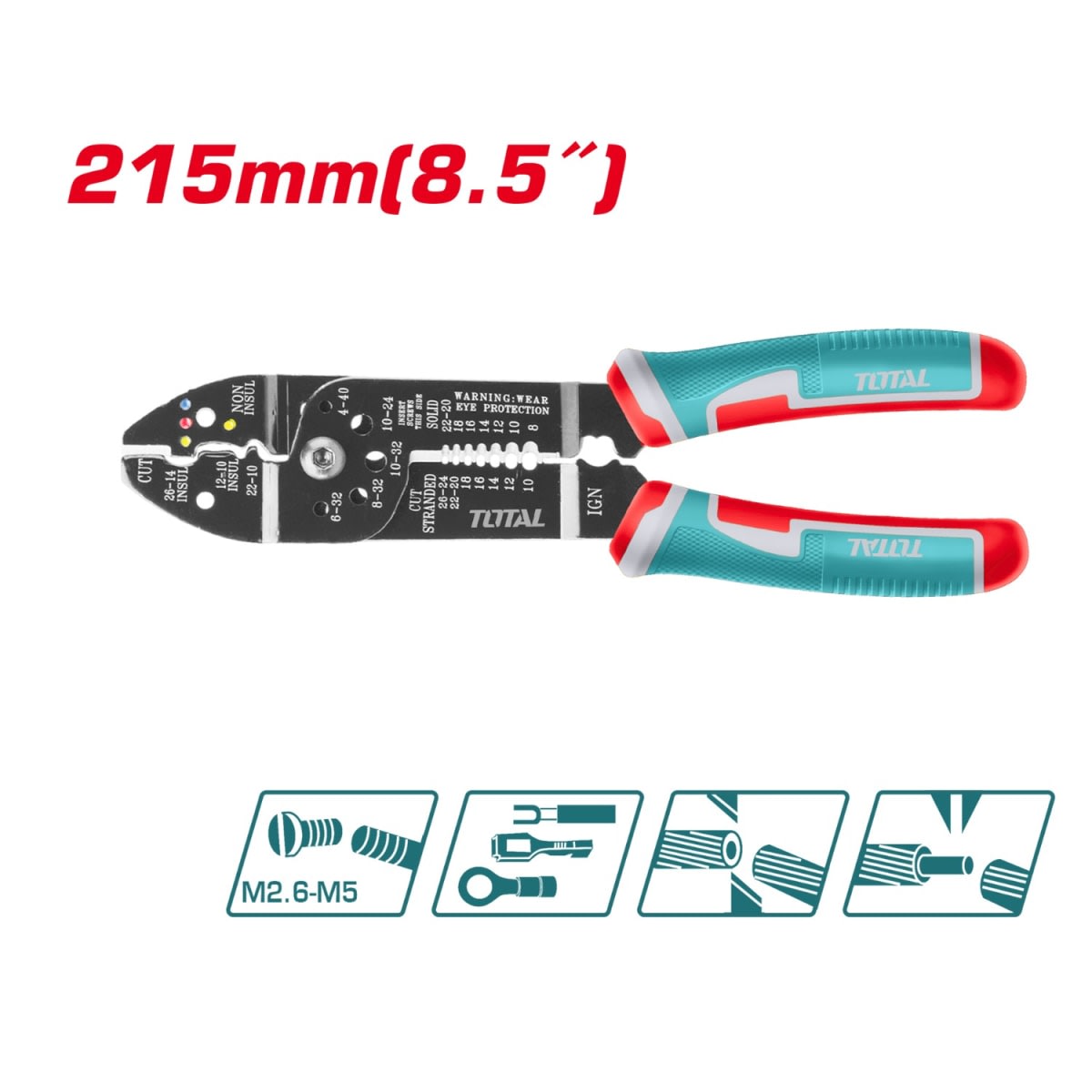 Set de Herramientas Manuales 168pcs THKTHP21686 Total4