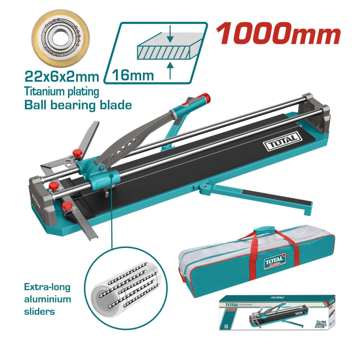 Cortador de Mayolica 100cm + Ventosa Vibradora 50kg 20v Total3