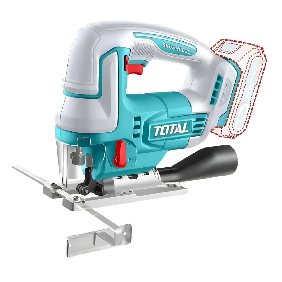 Sierra Caladora Inalambrica + 1 Bateria + Cargador 20v Total2