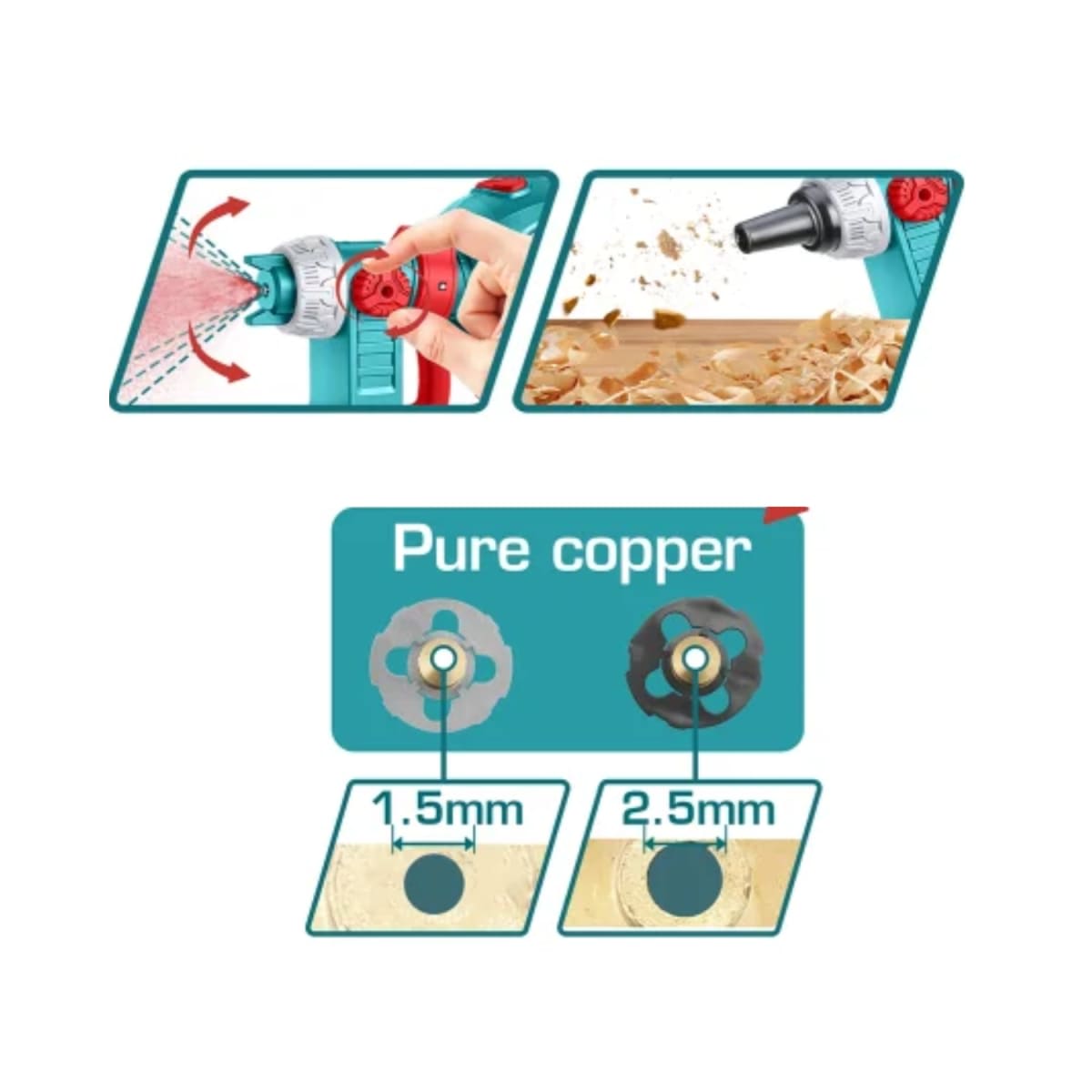 Pistola para pintar 20v incluye bateria y cargador Total4