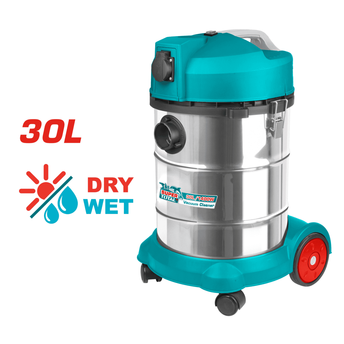 Hidrolavadora 2500w + Aspiradora 30 litros Total9