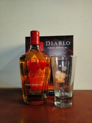PACK PISCO DIABLO 35 + VASO1