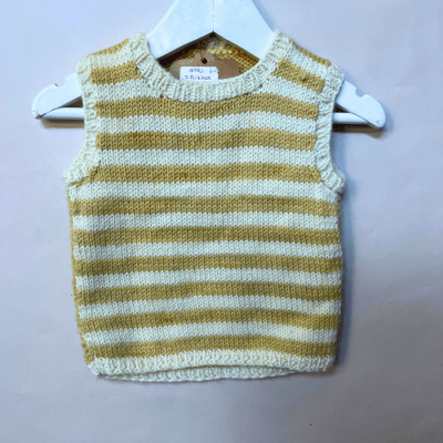 Chaleco sin mangas Hecho a mano 6m-9m 2507209