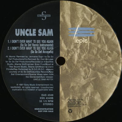 Uncle Sam - I Don't Ever Want To See You Again (Vinilo Usado)1