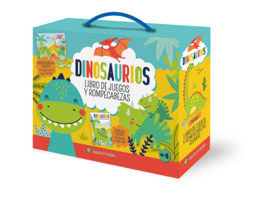DINOSAURIOS: LIBRO DE JUEGOS Y ROMPECABEZAS