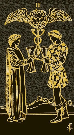 TAROT RIDER WAITE GOLD & BLACK  EDITION2