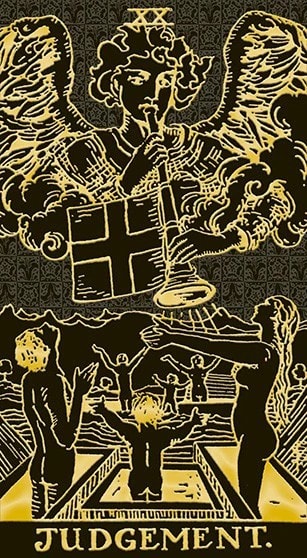 TAROT RIDER WAITE GOLD & BLACK  EDITION3