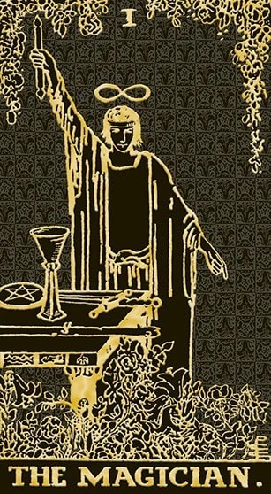 TAROT RIDER WAITE GOLD & BLACK  EDITION4