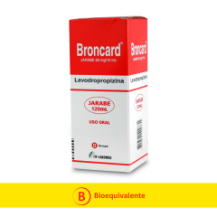 BRONCARD JARABE 60 MG/10 ML X 120 ML (LEVODROPROPIZINA)