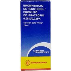 BROMURO DE IPRATROPIO SOL INHALACIÓN 0,025% X 20 ML (NEBULIZAR)