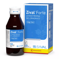 ZIVAL FORTE JBE 5MG/5ML X 120 ML (LEVOCETIRIZINA)