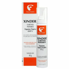 XINDER ESPUMA TOPICA 0.05% X 60 GR (CLOBETASOL)