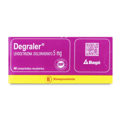 DEGRALER 5 MG X 40 COM (LEVOCETIRIZINA)