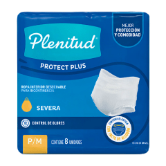 PLENITUD ROPA INTERIOR ADULTO PLUS P/M 8 UNIDADES