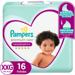 PAMPERS PAÑAL PREMIUM CARE XXG X16