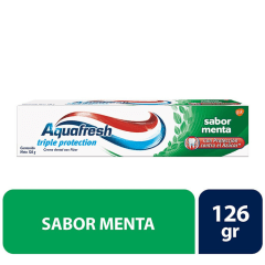 AQUAFRESH PASTA DENTAL 126 GR TRIPLE PROTECCION MENTA