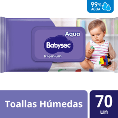 BABYSEC TOALLAS HUMEDAS 70 UNI PREMIUM
