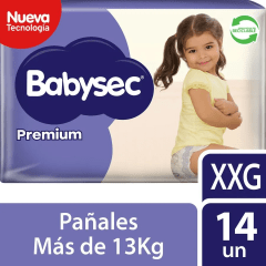 BABYSEC PAÑAL PREMIUM XXG X 14