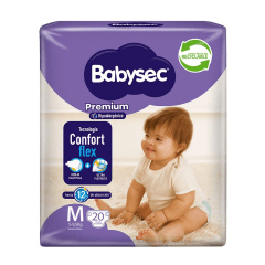 BABYSEC PAÑAL PREMIUM M X 20