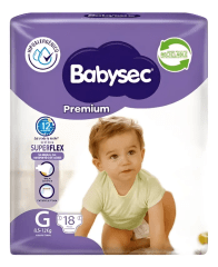 BABYSEC PAÑAL PREMIUM G X18