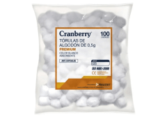 ALGODON TORULAS 0.5 GR BOLSA 100 UNIDADES CRANBERRY