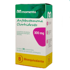 ANFEBUTAMONA CLORHIDRATO 300 MG X 30 COM REC LP