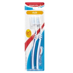 AQUAFRESH CEPILLO DENTAL X 2 MEDIO