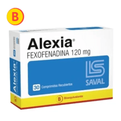 ALEXIA 120 MG X 30 COM REC (BE) (FEXOFENADINA)