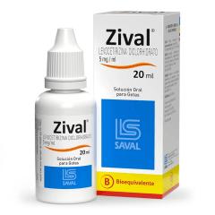 ZIVAL GTS 5MG/ML X 20 ML (LEVOCETIRIZINA)