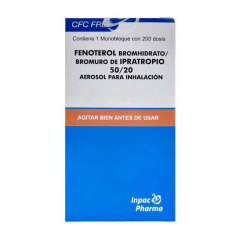 FENOTEROL BROMHIDRATO/BROMURO DE IPRATROPIO 50/20 AER INH 200 DSS