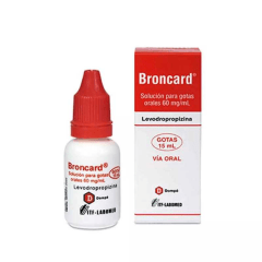 BRONCARD 60 MG/ML GOTAS 15 ML (LEVODROPROPIZINA)