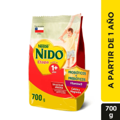 NESTLE LECHE NIDO 1+ PREBIO C/LACTOB PVO X 700 GR