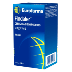 FINDALER 5 MG/5 ML X 100 ML (CETIRIZINA)