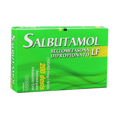 SALBUTAMOL + BECLOMETASONA 100MCG/50MCG INH BUCAL 200 DSS