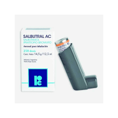 SALBUTRAL AC 100MCG/20MCG SF INH X 250 DSS (SALBUTAMOL+BROMURO DE IPRATROPIO)