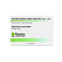 BETAMETASONA INYECTABLE 4MG/1ML X 5 AMPO BIOSANO