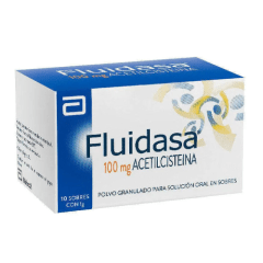FLUIDASA PVO 600 MG 10 SOBRES (N-ACETILCISTEÍNA)