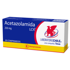 ACETAZOLAMIDA 250 MG 20 COM