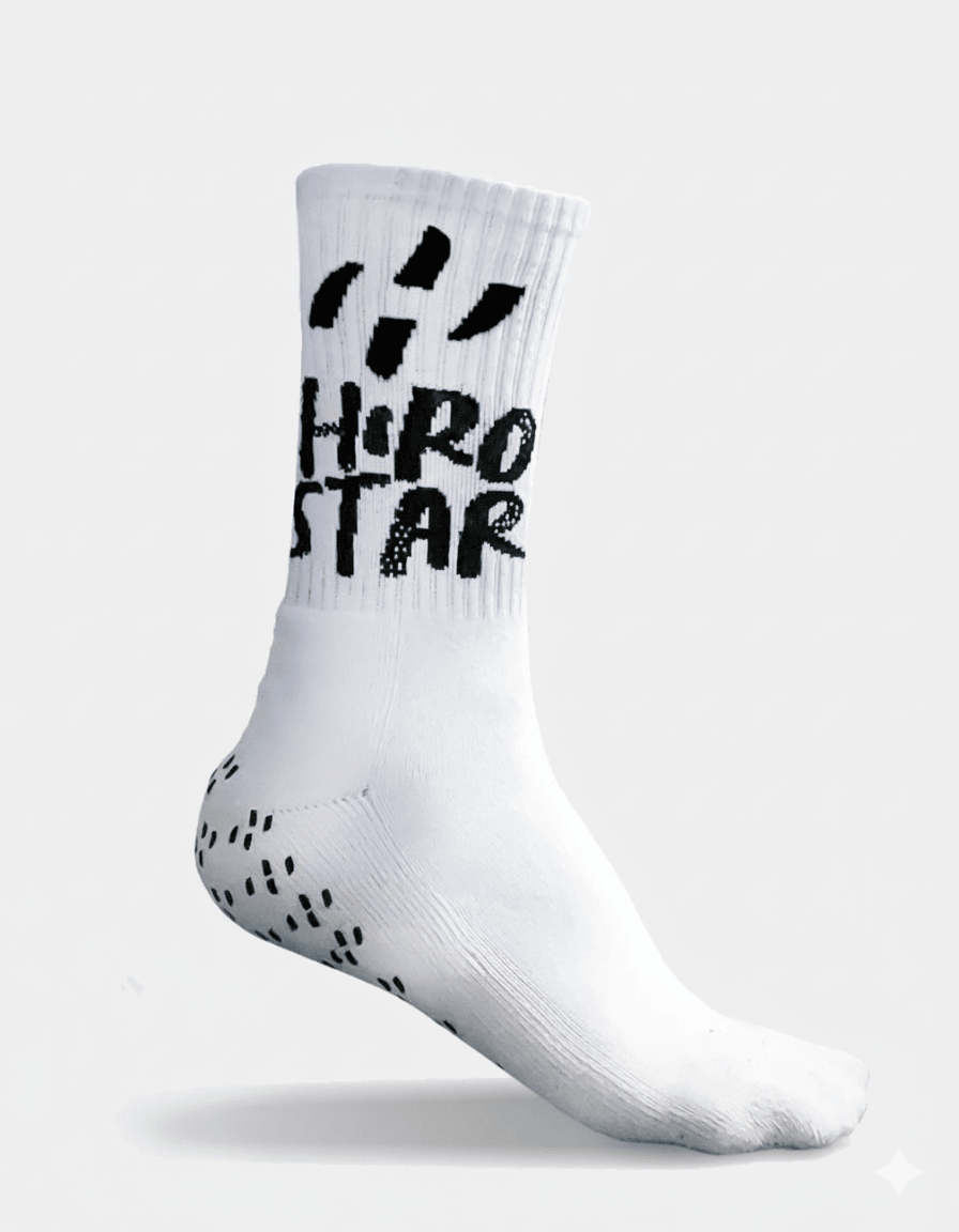 Calcetin Hirostar Antideslizantes Grip Force Blanco
