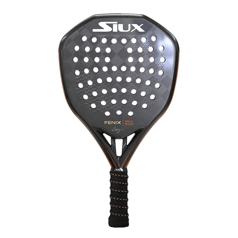 Pala Siux Fenix Pro 5 Black 2025 Leo Augsburger | Padel Altamira