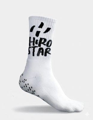 Calcetin Hirostar Antideslizantes Grip Force Blanco1
