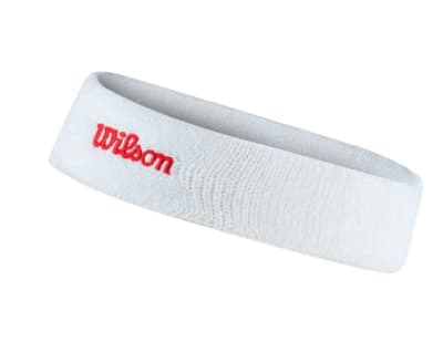 Banda Wilson Blanco Logo Rojo