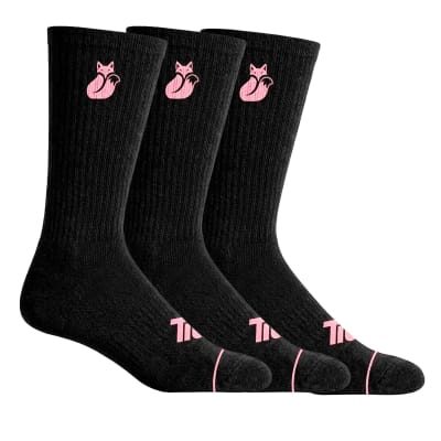 Calcetin Tilki Comfort Lehinde Negro/Rosa (pack X3)1