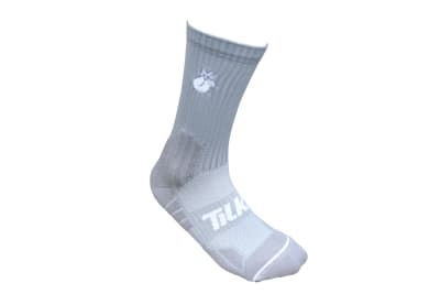 Calcetin Tilki D1 Largo Gris/Blanco