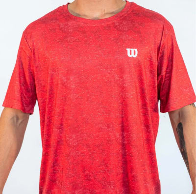 Camiseta Wilson Strong Fit Rojo