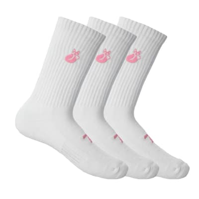Calcetin Tilki Comfort Lehinde Blaco/Rosa (pack X3)1